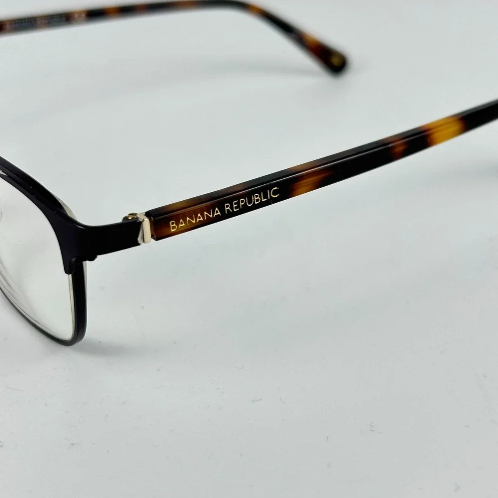 Banana Republic Camila Unisex Adult Eyeglasses Frame Black Half Rim 51-17-135 mm